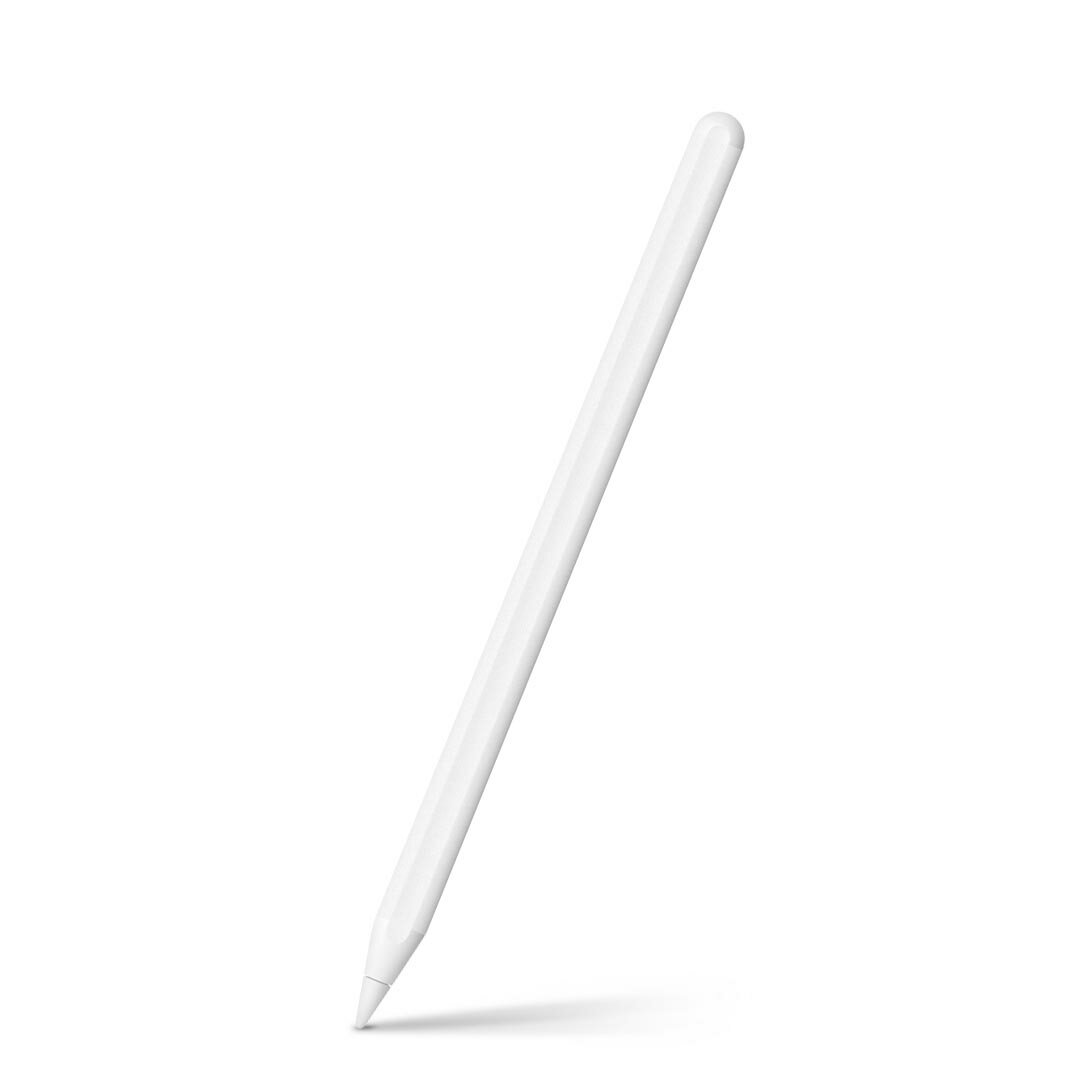 Apple Pencil 第2世代 専用スキンシール アップル アップルペンシル iPad Pro ApplePen カバー ケース フィルム ステッカー アクセサリー 保護 004273 白　シンプル　無地