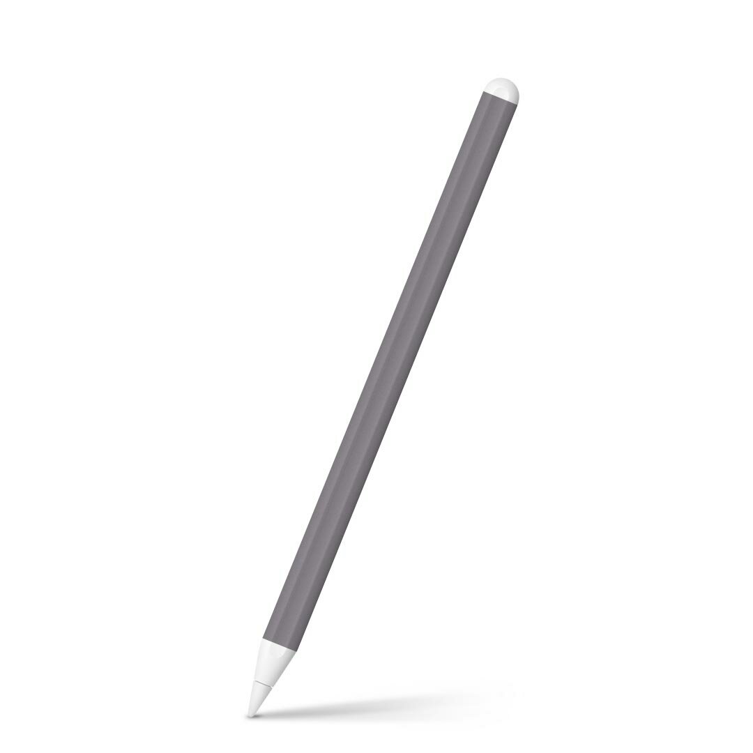 Apple Pencil 第2世代 専用スキンシール アップル アップルペンシル iPad Pro ApplePen カバー ケース フィルム ステッカー アクセサリー 保護 008986 シンプル　無地　グレー