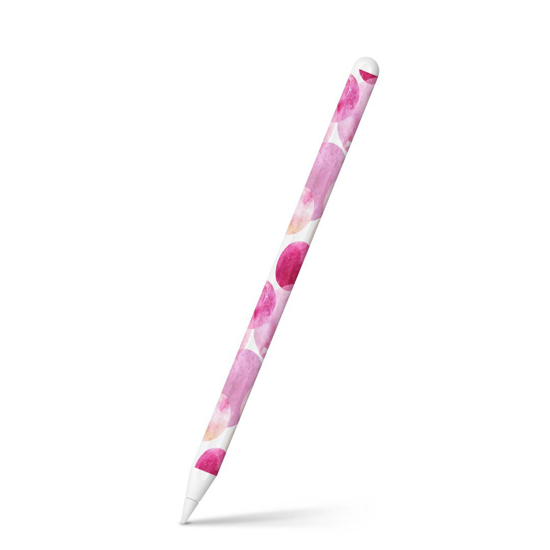 Apple Pencil 第2世代 専用スキンシール アップル アップルペンシル iPad Pro ApplePen カバー ケース フィルム ステッカー アクセサリー 保護 010478 水彩　ピンク　紫