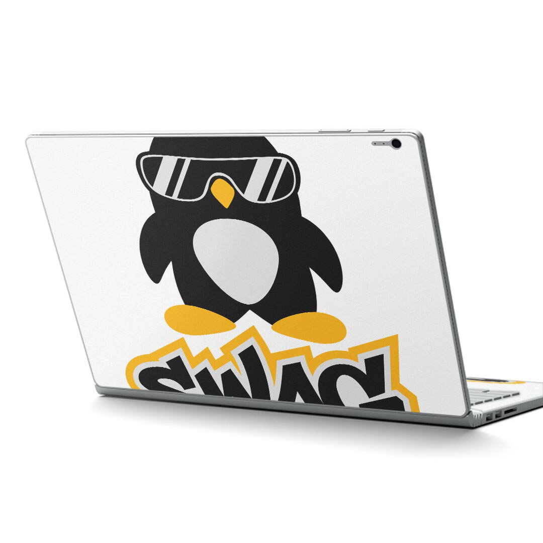 Surface Book2 13.5inch 15inch インチ 専用スキンシール Microsoft サーフェス サーフィス ノートブック ノートパソコン カバー ケース フィルム ステッカー アクセサリー 保護 003537 ペンギン 動物 キャラクター