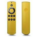 Fire TV Stick 第1世代 リモコン用 全面 スキンシール Amazonビデオ Alexa フル 背面 側面 正面 液晶 ステッカー ケース 保護シール 人気 008994 シンプル　無地　黄色