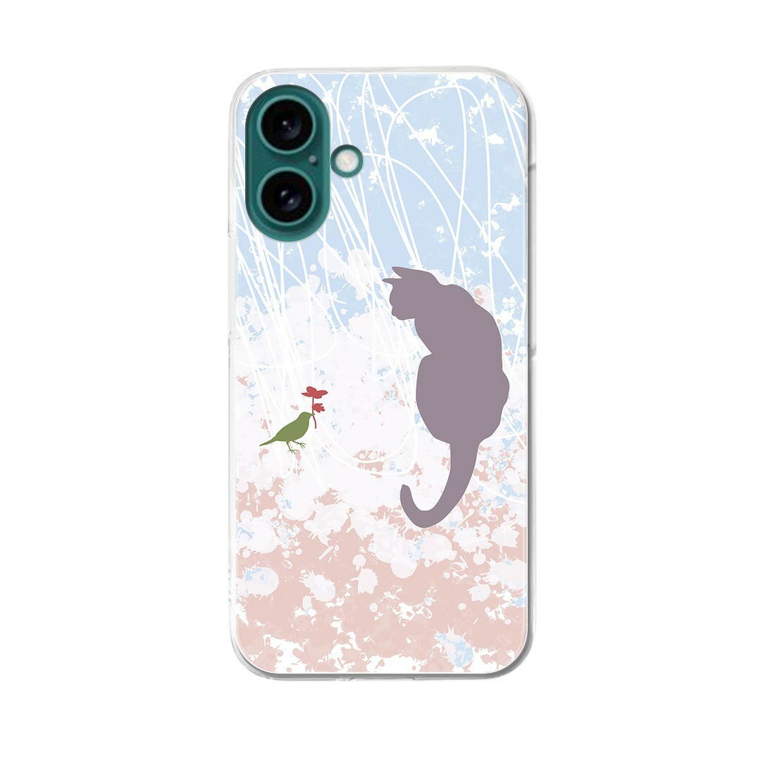 樂天商城 - スマホケース ハードケース 型 ほぼ全機種対応 ケース iPhone pro max ケース 携帯カバー Xperia galaxy カバー aquos SENSE ARROWS 携帯ケース アクセサリー 保護 igstore 005005 猫　鳥　ピンク　水色