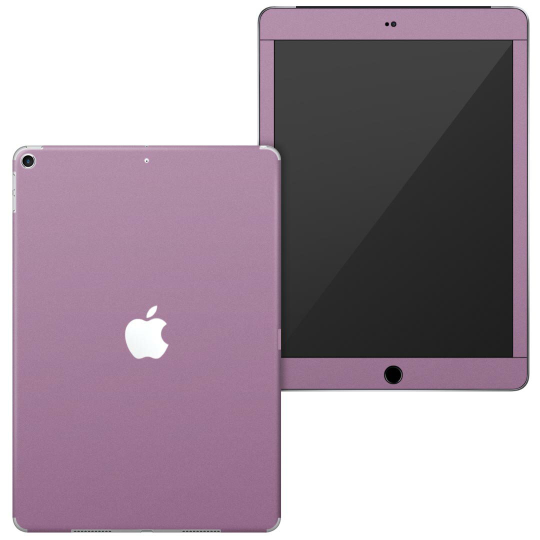 igsticker iPad6 第6世代 2018 専用 apple アップル アイパッド A1893 A1954 全面スキンシール フル 背面 液晶 タブレットケース ステッカー タブレット 保護シール 人気 008958 シンプル　無地　紫