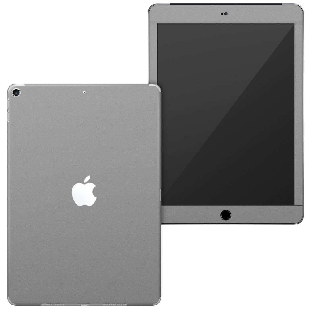 igsticker iPad6 第6世代 2018 専用 apple アップル アイパッド A1893 A1954 全面スキンシール フル 背面 液晶 タブレットケース ステッカー タブレット 保護シール 人気 012251 グレー　単色　シンプル