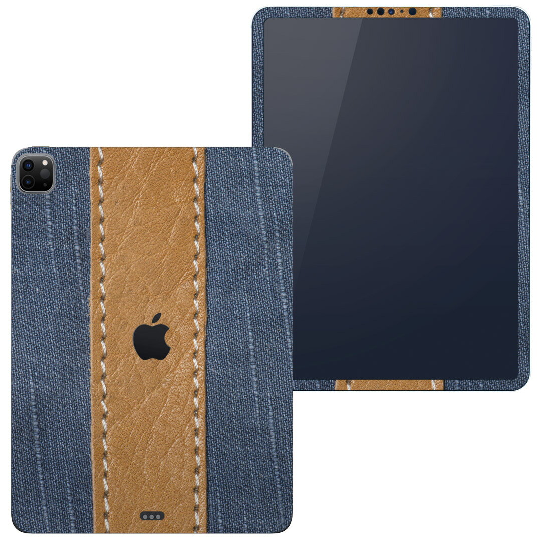 igsticker iPad Pro 11 inch 2020 インチ 対応 シール apple アップル アイパッド 専用　A2228 A2068 全面スキンシール フル タブレットケース ステッカー 保護シール 006469 写真・風景 デニム　模様
