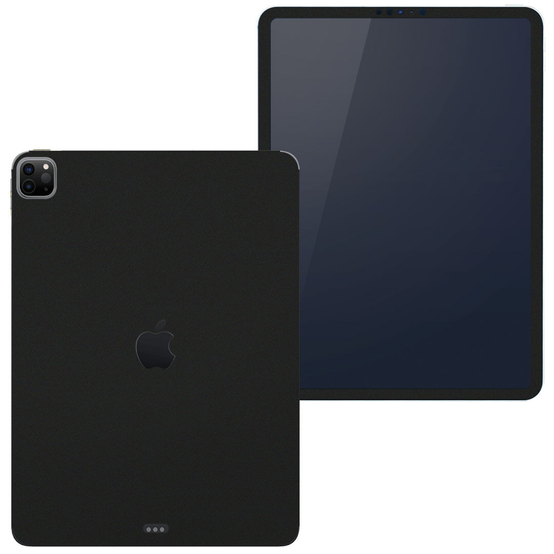 igsticker iPad Pro 12.9 インチ inch 2020 対応 シール apple アップル アイパッド 専用　A2229 A2069 全面スキンシール フル タブレットケース ステッカー 保護シール 009016 その他 シンプル　無地　黒