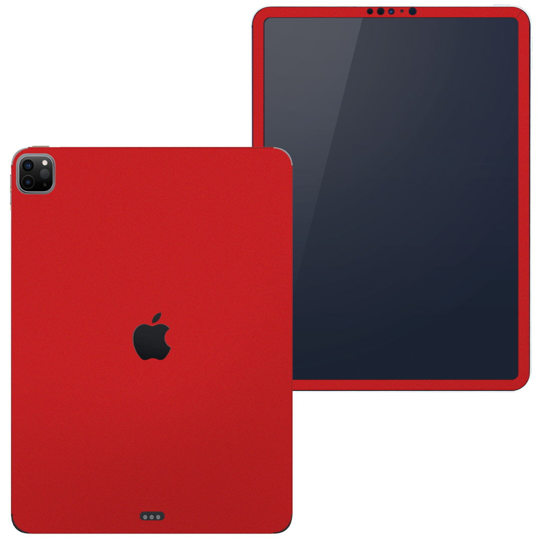 igsticker iPad Pro 11 inch 2020 インチ 対応 シール apple アップル アイパッド 専用　A2228 A2068 全面スキンシール フル タブレットケース ステッカー 保護シール 009020 その他 シンプル　無地　赤