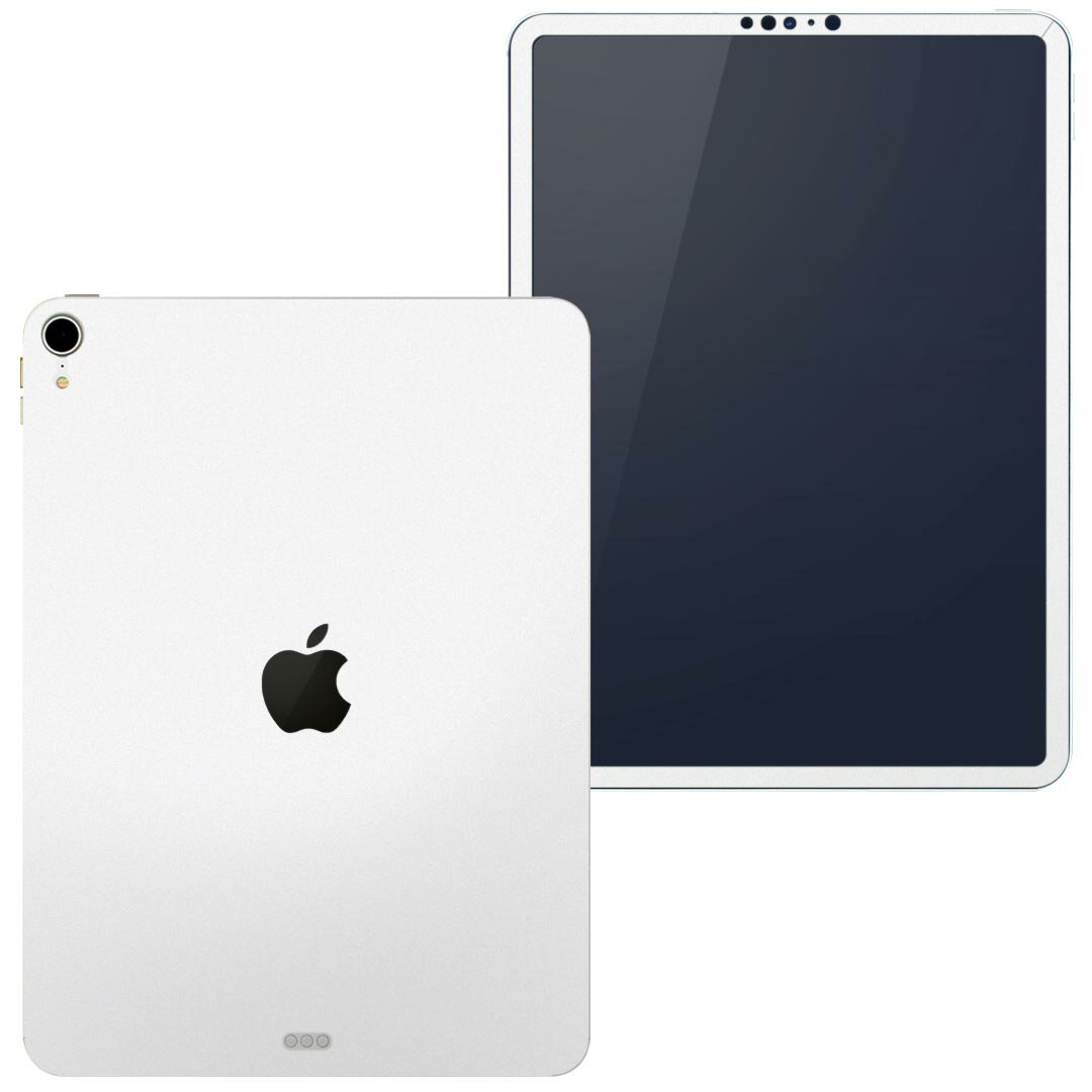 igsticker iPad Pro 11 inch インチ 対応 apple アップル アイパッド A1934 A1979 A1980 A2013 全面スキンシール フル 背面 側面 正面 液晶 タブレットケース ステッカー タブレット 保護シール 人気 004273 白　シンプル　無地