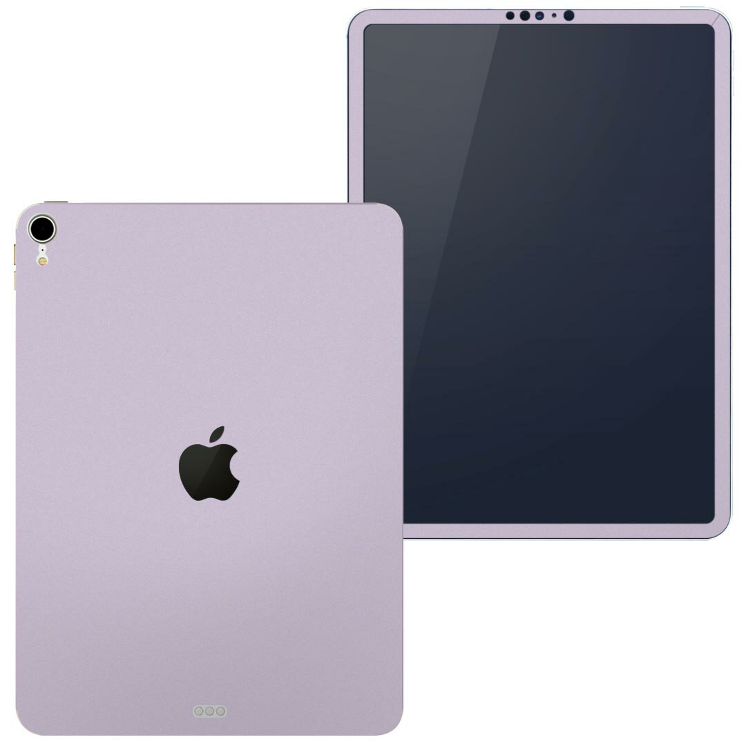 igsticker iPad Pro 11 inch インチ 対応 apple アップル アイパッド A1934 A1979 A1980 A2013 全面スキンシール フル 背面 側面 正面 液晶 タブレットケース ステッカー タブレット 保護シール 人気 008957 シンプル　無地　紫