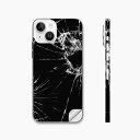 iPhone14 iPhone15 用 スキンシール 全面スキンシール フル 背面 側面 ステッカー 保護シール iphone14plus iphone14pro iphone14promax iphone15plus iphone15pro iphone15promax 各種対応 ひび割れ ヒビ ガラス 005889