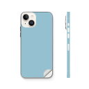 iPhone14 iPhone15 用 スキンシール 全面スキンシール フル 背面 側面 ステッカー 保護シール iphone14plus iphone14pro iphone14promax iphone15plus iphone15pro iphone15promax 各種対応 シンプル 無地 青 008976