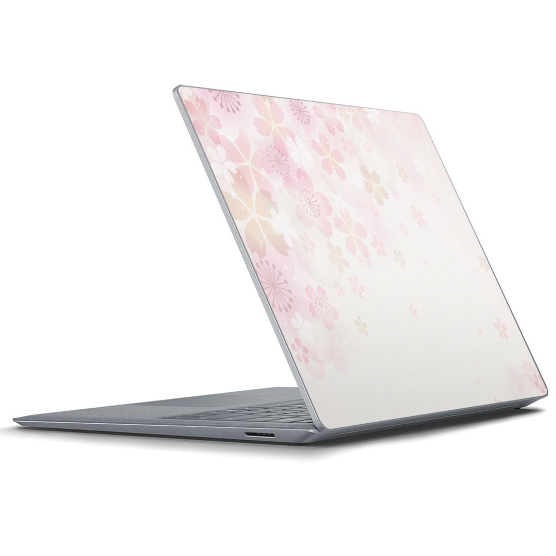 Surface Laptop 3 15inch 15インチ ラップトップ 専用スキンシール Microsoft サーフェス サーフィス ノートブック ノートパソコン カバー ケース フィルム ステッカー アクセサリー 保護 000180 さくら　ピンク　春