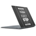 Surface Laptop ラップトップ 専用スキンシール Microsoft サーフェス サーフィス ノートブック ノートパソコン カバー ケース フィルム ステッカー アクセサリー 保護 010420 英語 文字 白 黒