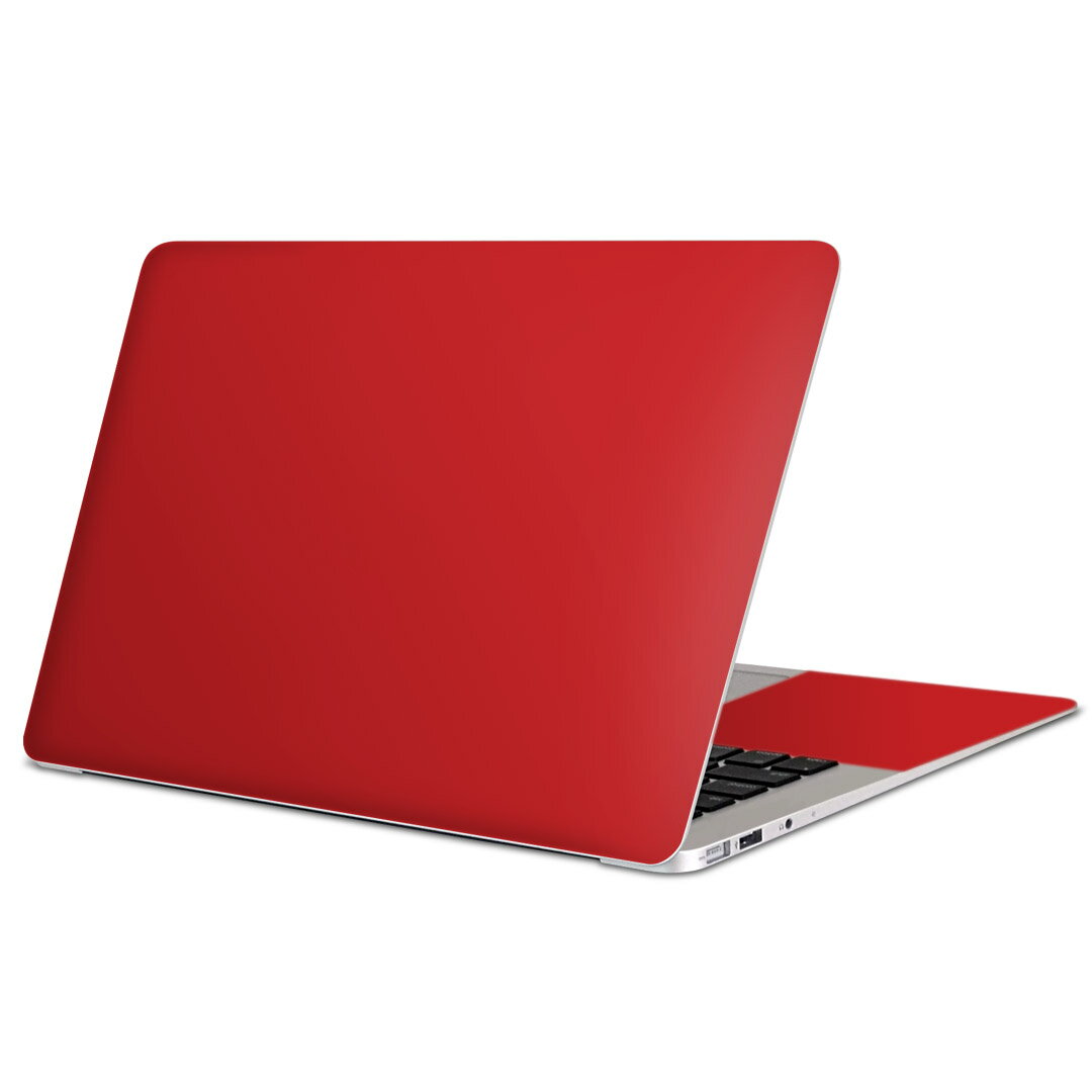 MacBook 用スキンシール マックブック 13インチ 14インチ 15インチ 16インチ Mac Book Pro Air 各種対応 ノートパソコン カバー ケース フィルム ステッカー アクセサリー 保護 009020 その他 シンプル 無地 赤