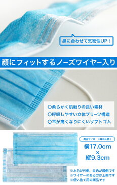 即納　在庫あり マスク 50枚入り 3層構造 使い捨て 不織布 男女兼用 大人用 ウイルス対策 花粉症対策 PM2.5 飛沫感染対策 インフルエンザ 風邪 咳 くしゃみ 黄砂 ハウスダスト