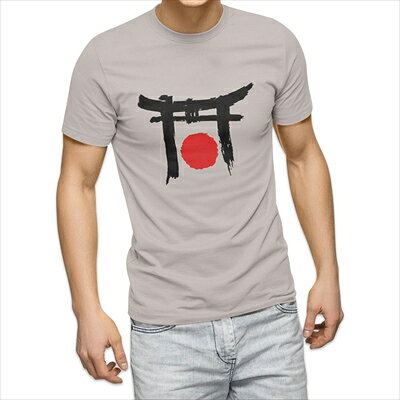 樂天商城 - 選べる25カラー tシャツ メンズ 半袖 ホワイト グレー デザイン S M L XL 2XL 3XL Tシャツ ティーシャツ T shirt 000960 日本　鳥居