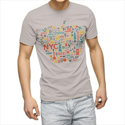 樂天商城 - 選べる25カラー tシャツ メンズ 半袖 ホワイト グレー デザイン S M L XL 2XL 3XL Tシャツ ティーシャツ T shirt 009357 りんご　外国　英語