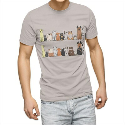 樂天商城 - 選べる25カラー tシャツ メンズ 半袖 ホワイト グレー デザイン S M L XL 2XL 3XL Tシャツ ティーシャツ T shirt 009614 犬　動物　キャラクター