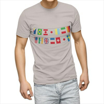 樂天商城 - 選べる25カラー tシャツ メンズ 半袖 ホワイト グレー デザイン S M L XL 2XL 3XL Tシャツ ティーシャツ T shirt 009656 国旗　外国　パーティー