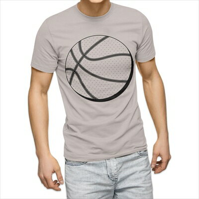 樂天商城 - 選べる25カラー tシャツ メンズ 半袖 ホワイト グレー デザイン S M L XL 2XL 3XL Tシャツ ティーシャツ T shirt 010182 スポーツ　バスケ　ボール