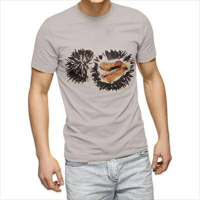 樂天商城 - 選べる25カラー tシャツ メンズ 半袖 ホワイト グレー デザイン S M L XL 2XL 3XL Tシャツ ティーシャツ T shirt 013296 食べ物　絵　うに