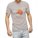 選べる25カラー tシャツ メンズ 半袖 ホワイト グレー デザイン S M L XL 2XL 3XL Tシャツ ティーシャツ T shirt 013572 お正月 富士山 日の出