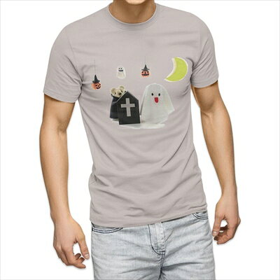 樂天商城 - 選べる25カラー tシャツ メンズ 半袖 ホワイト グレー デザイン S M L XL 2XL 3XL Tシャツ ティーシャツ T shirt 015783 ハロウィン　おばけ　かわいい