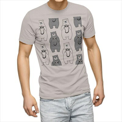 樂天商城 - 選べる25カラー tシャツ メンズ 半袖 ホワイト グレー デザイン S M L XL 2XL 3XL Tシャツ ティーシャツ T shirt 016434 シロクマ　動物