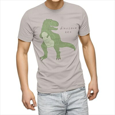 樂天商城 - 選べる25カラー tシャツ メンズ 半袖 ホワイト グレー デザイン S M L XL 2XL 3XL Tシャツ ティーシャツ T shirt 017558 ダイナソー　恐竜　Dinosaur rex　ティラノサウルス