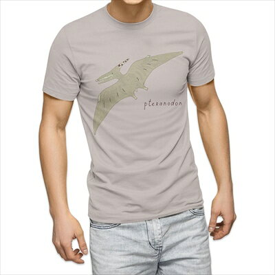 樂天商城 - 選べる25カラー tシャツ メンズ 半袖 ホワイト グレー デザイン S M L XL 2XL 3XL Tシャツ ティーシャツ T shirt 017563 ダイナソー　恐竜　Dinosaur　プテラノドン
