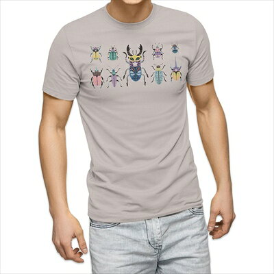 樂天商城 - 選べる25カラー tシャツ メンズ 半袖 ホワイト グレー デザイン S M L XL 2XL 3XL Tシャツ ティーシャツ T shirt 017768 昆虫　虫　カラフル　一覧