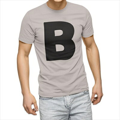 樂天商城 - 選べる25カラー tシャツ メンズ 半袖 ホワイト グレー デザイン S M L XL 2XL 3XL Tシャツ ティーシャツ T shirt 019182 文字 b アルファベット