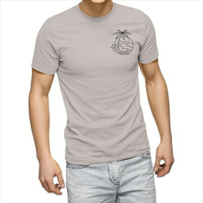 樂天商城 - 選べる25カラー tシャツ メンズ 半袖 ホワイト グレー デザイン S M L XL 2XL 3XL Tシャツ ティーシャツ T shirt 032182 ハワイ ワンポイント