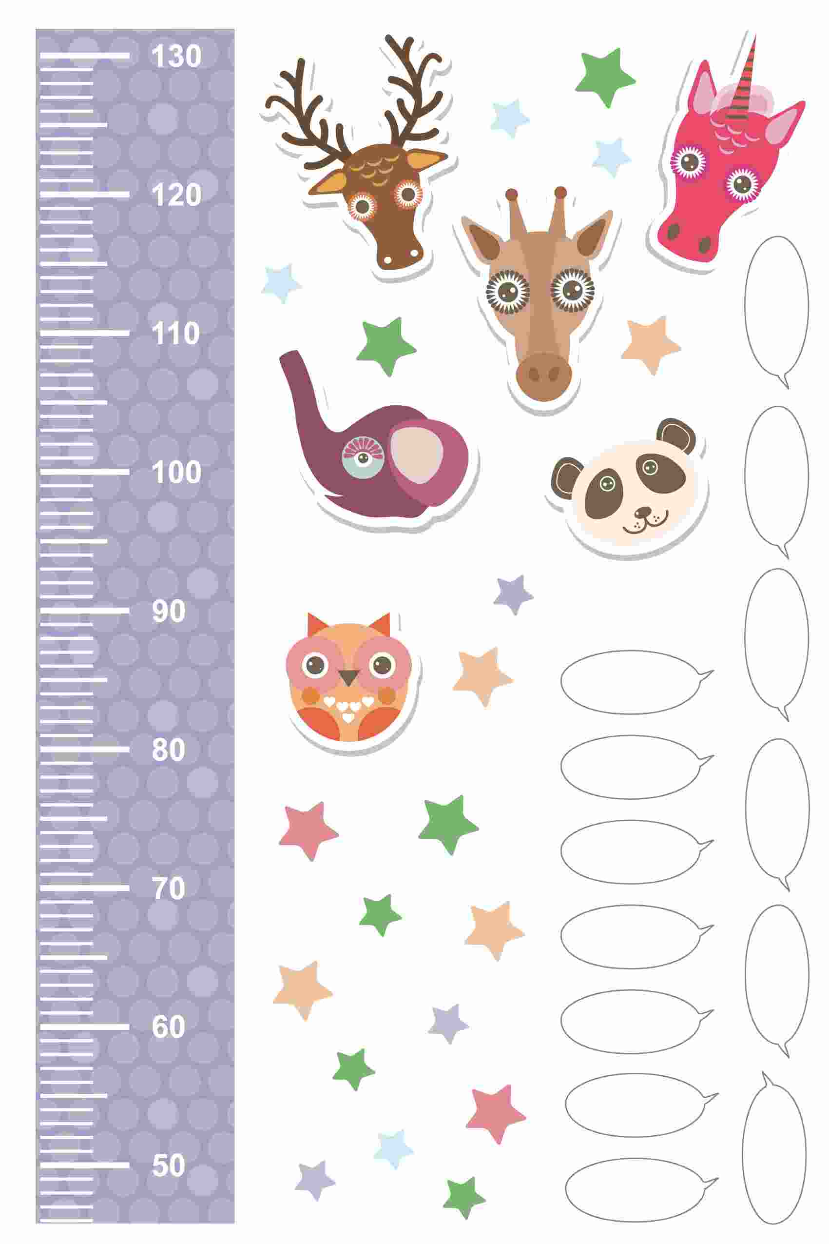 ウォールステッカー 身長計 メモ付き 記念 目盛り 子供部屋 かわいい 北欧 90×60cm シール式 装飾 おしゃれ 壁紙 はがせる 剥がせる カッティングシート wall sticker 雑貨 DIY プチリフォーム