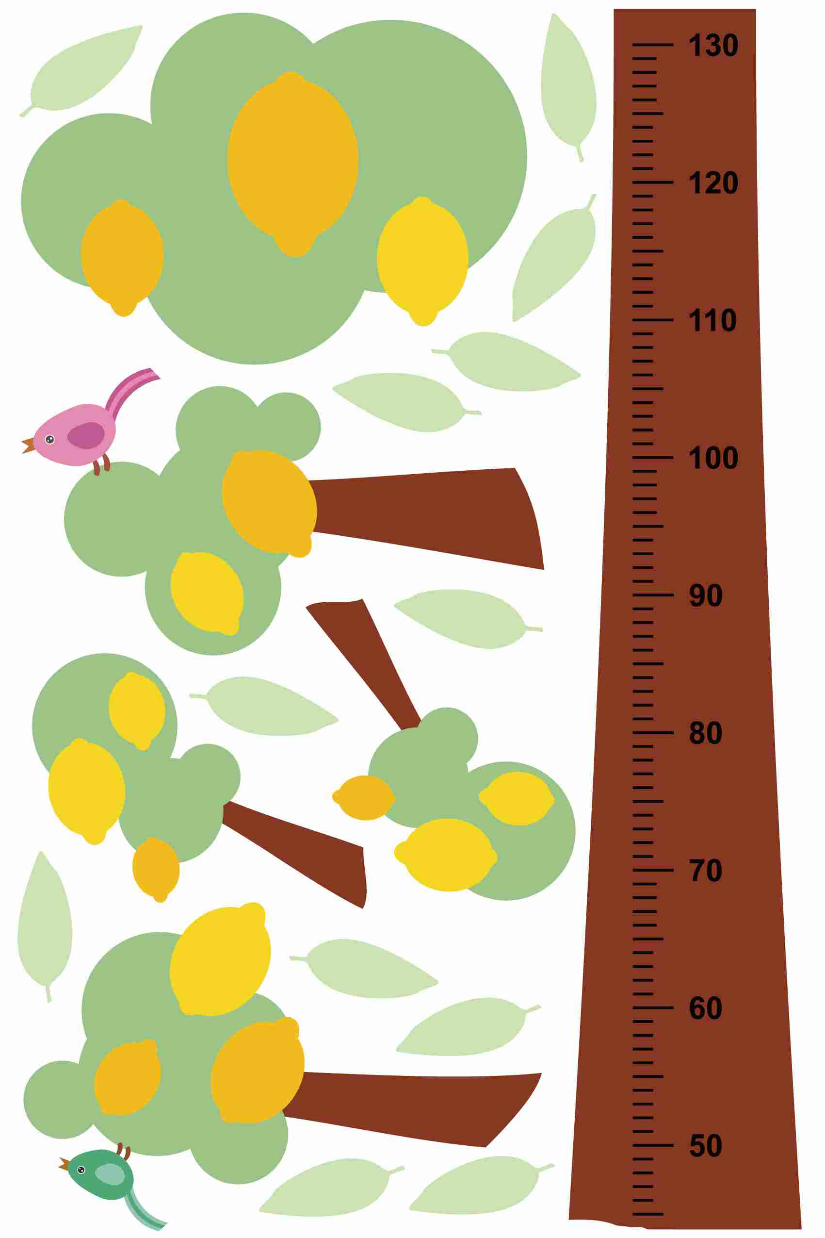 ウォールステッカー 身長計 メモ付き 記念 目盛り 子供部屋 かわいい 北欧 90×60cm シール式 装飾 おしゃれ 壁紙 はがせる 剥がせる カッティングシート wall sticker 雑貨 DIY プチリフォーム