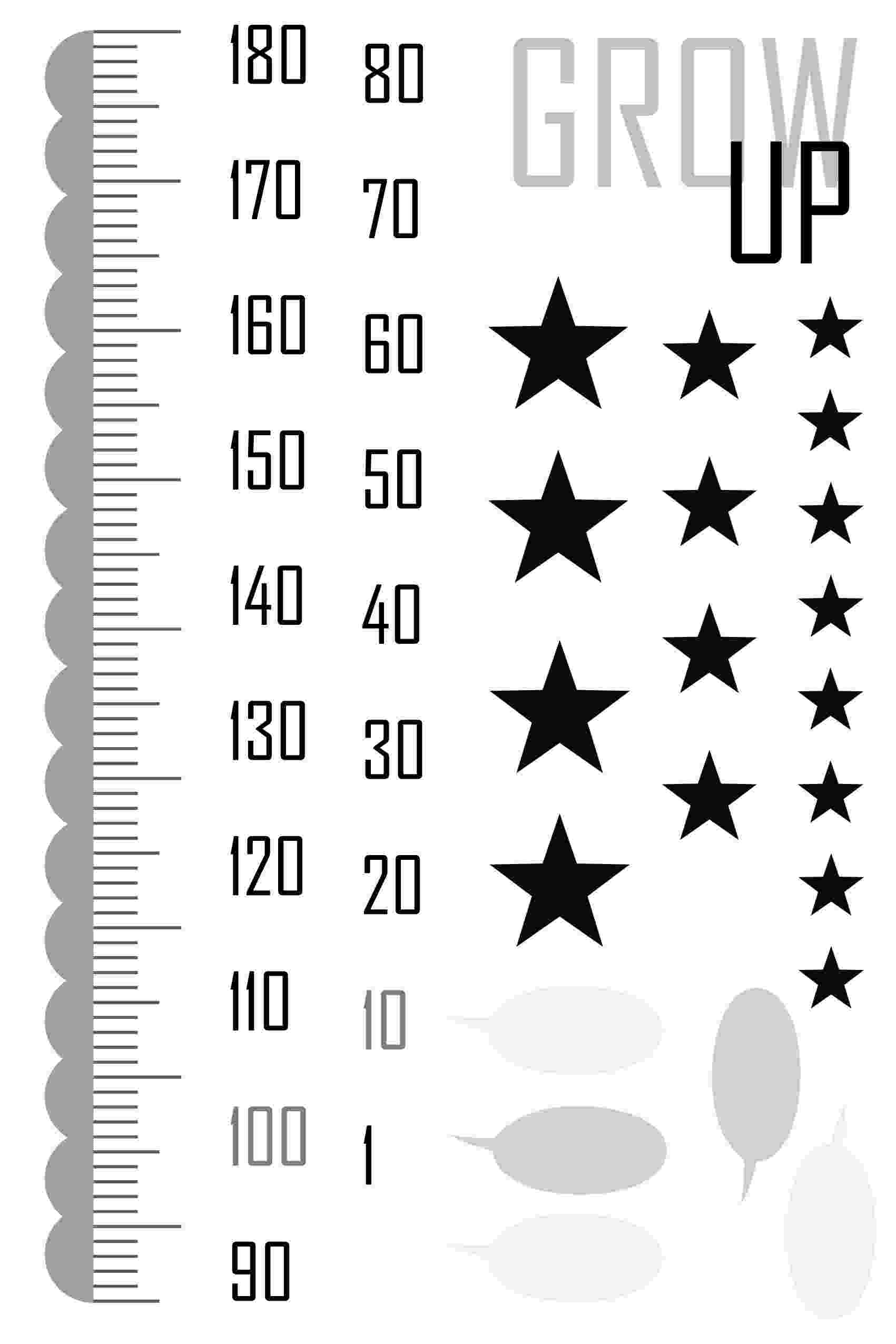 ウォールステッカー 身長計 記念 目盛り 子供部屋 かわいい 白黒 星 メモ付き 北欧 90×60cm シール式 装飾 おしゃれ 壁紙 はがせる 剥がせる カッティングシート wall sticker 雑貨 DIY プチリフォーム