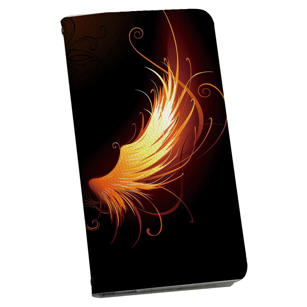 樂天商城 - 手帳型 スマホケース 最新機種対応 スマホカバー マグネット式 フリップ ほぼ全機種対応 iPhone Xperia Pixel AQUOS Galaxy ケース カバー 手帳タイプ 革 igstore 000439 羽　オレンジ