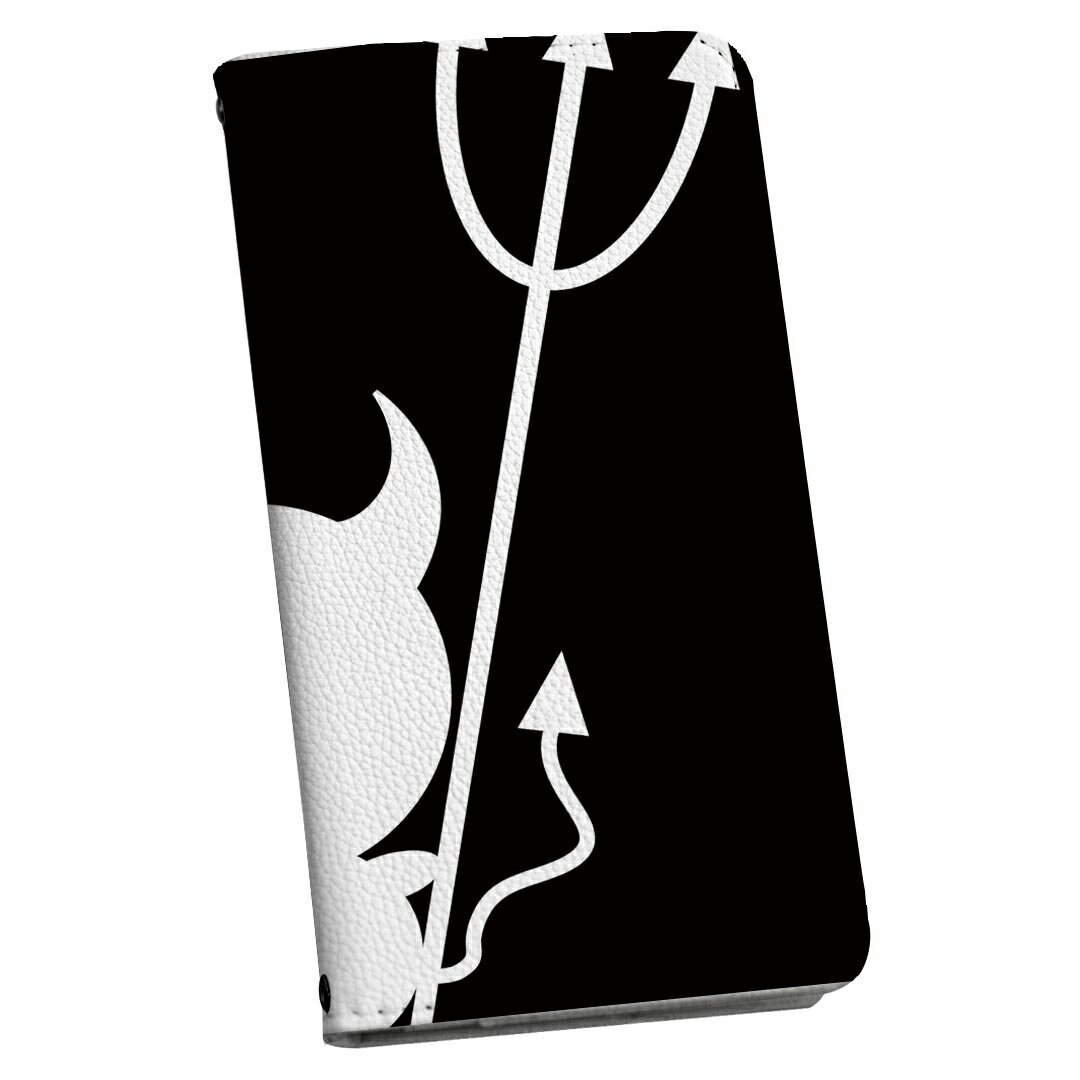 樂天商城 - 手帳型 スマホケース 最新機種対応 スマホカバー マグネット式 フリップ ほぼ全機種対応 iPhone Xperia Pixel AQUOS Galaxy ケース カバー 手帳タイプ 革 igstore 007761 白黒　天使　悪魔　ブラック