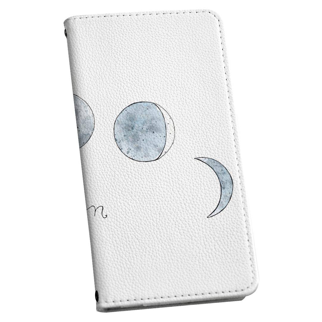 樂天商城 - 手帳型 スマホケース 最新機種対応 スマホカバー マグネット式 フリップ ほぼ全機種対応 iPhone Xperia Pixel AQUOS Galaxy ケース カバー 手帳タイプ 革 igstore 016035 月の満ち欠け　宇宙　月