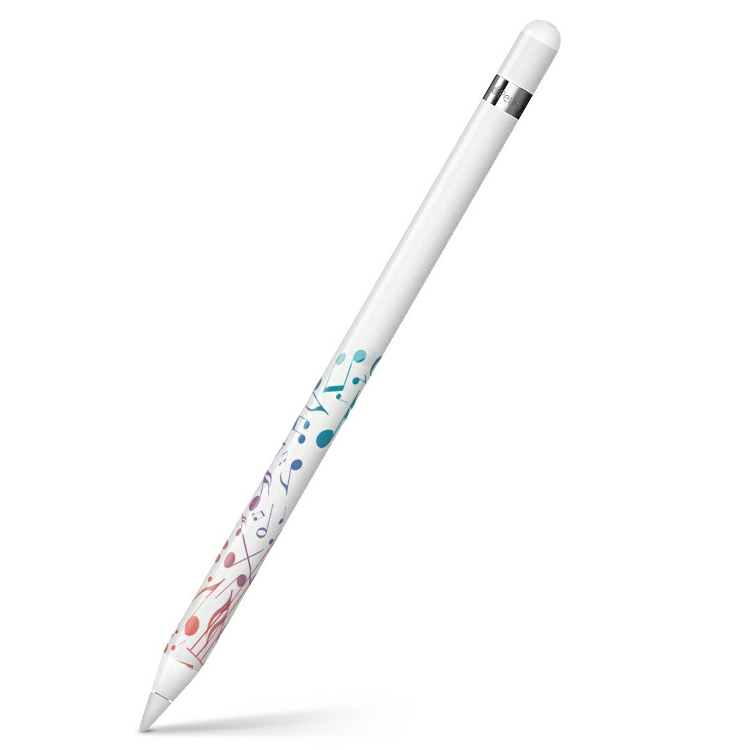 樂天商城 - Apple Pencil 専用スキンシール アップル アップルペンシル iPad Pro ApplePen カバー ケース フィルム ステッカー アクセサリー 保護 igstore 004581 音楽　音符　シンプル