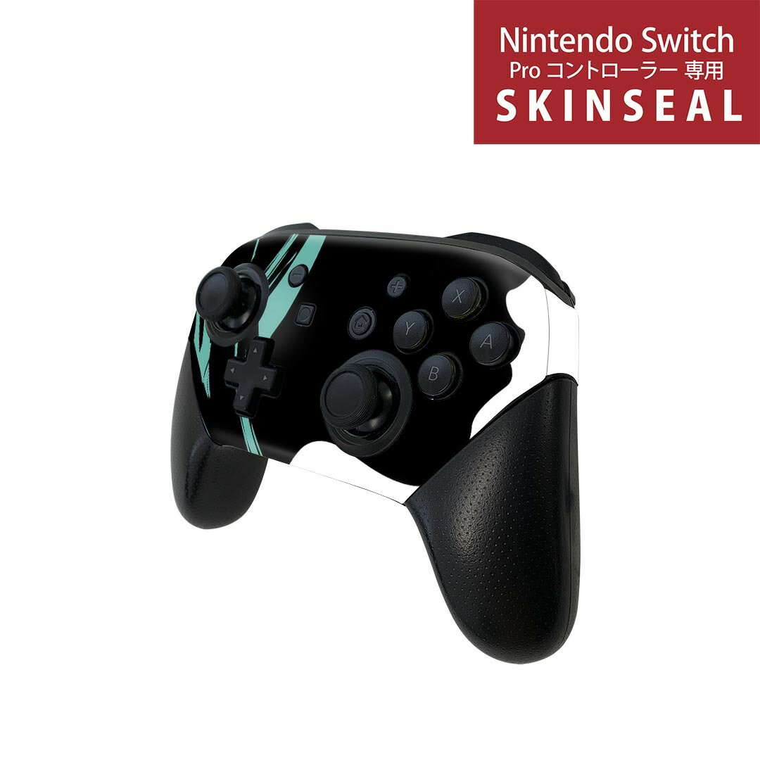 Nintendo Switch 用 PROコントローラ 専用 スキンシール ニンテンドー スイッチ プロコン 専用 デザインスキンシール 全面セット カバー ケース 保護 フィルム ステッカー デコ アクセサリー igstore 001239 女の人　デザイン