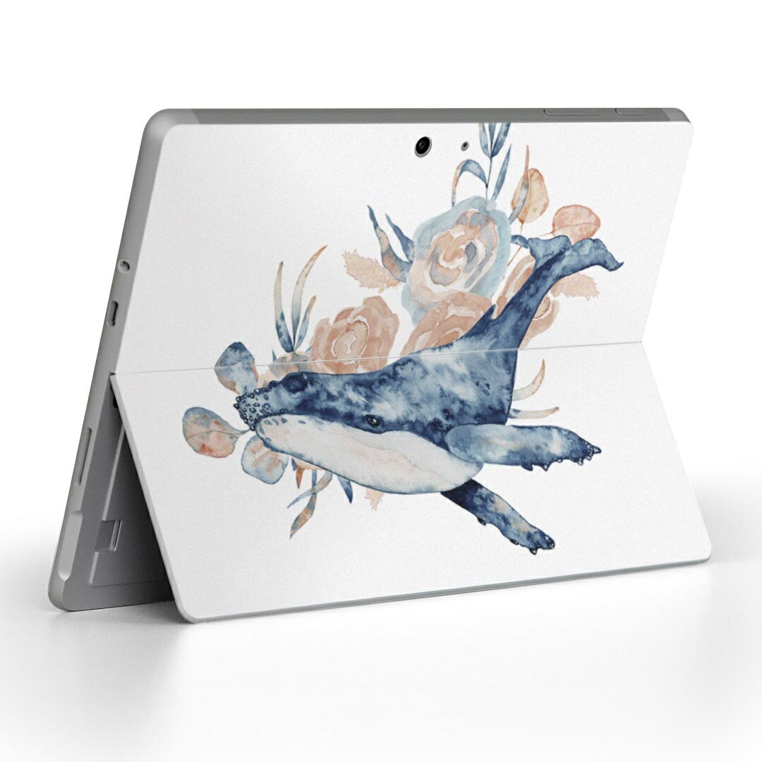 樂天商城 - Surface Go 3 / Surface Go 2 Surface Go 全世代対応 用スキンシール サーフェス go igsticker シール スキン 保護 フィルム ステッカー アクセサリー 017660 海の生物 海　sea　くじら