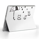 Surface Go 3 / Surface Go 2 Surface Go 全世代対応 用スキンシール サーフェス go igsticker シール スキン 保護 フィルム ステッカー アクセサリー 017840 クリスマス 梅雨 カエル 傘