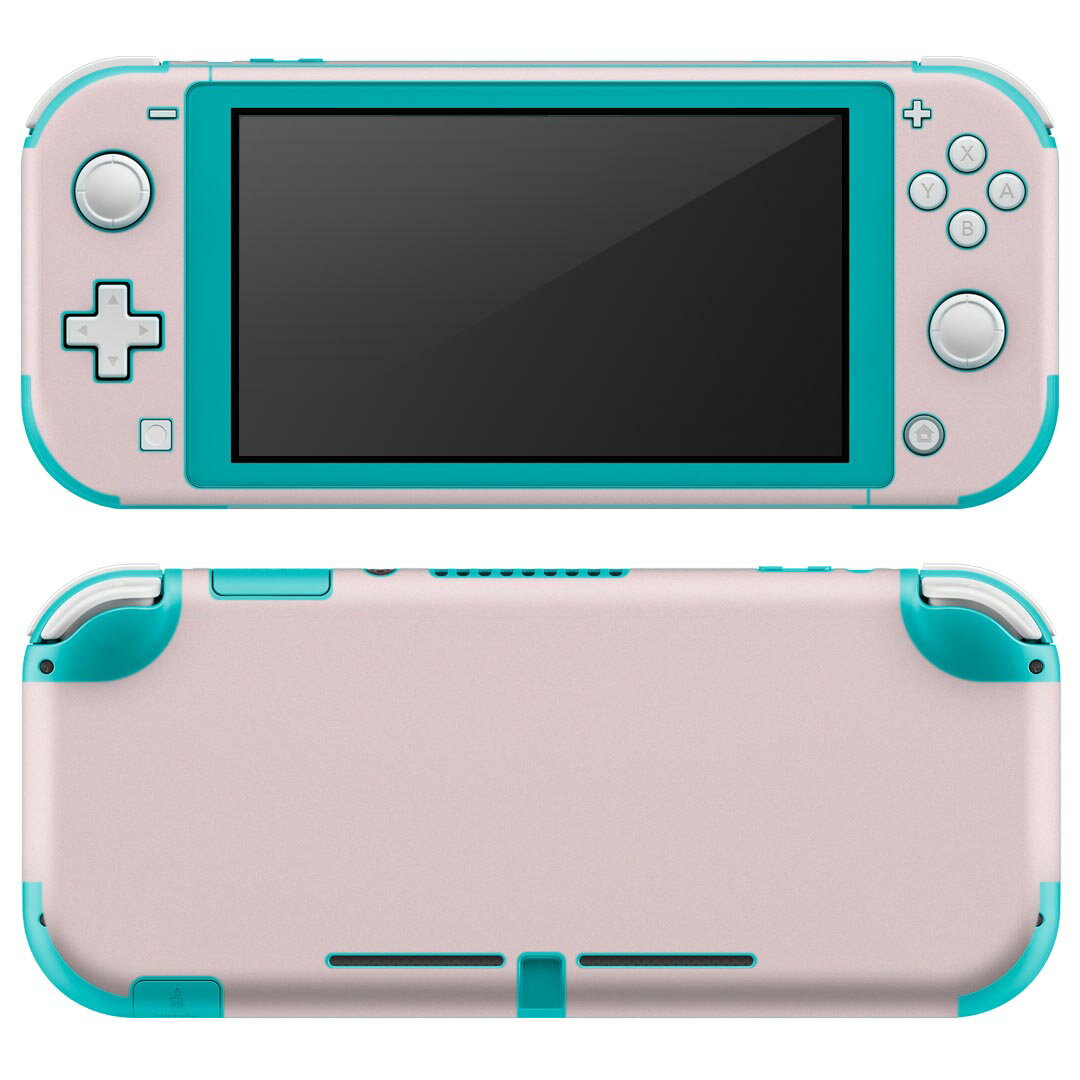 igsticker Nintendo Switch Lite 専用 デザインスキンシール 全面 任天堂 専用 ニンテンドー スイッチ ライト 専用 ゲーム機 カバー アクセサリー フィルム ステッカー エアフリー 008951 シンプル 無地 ピンク