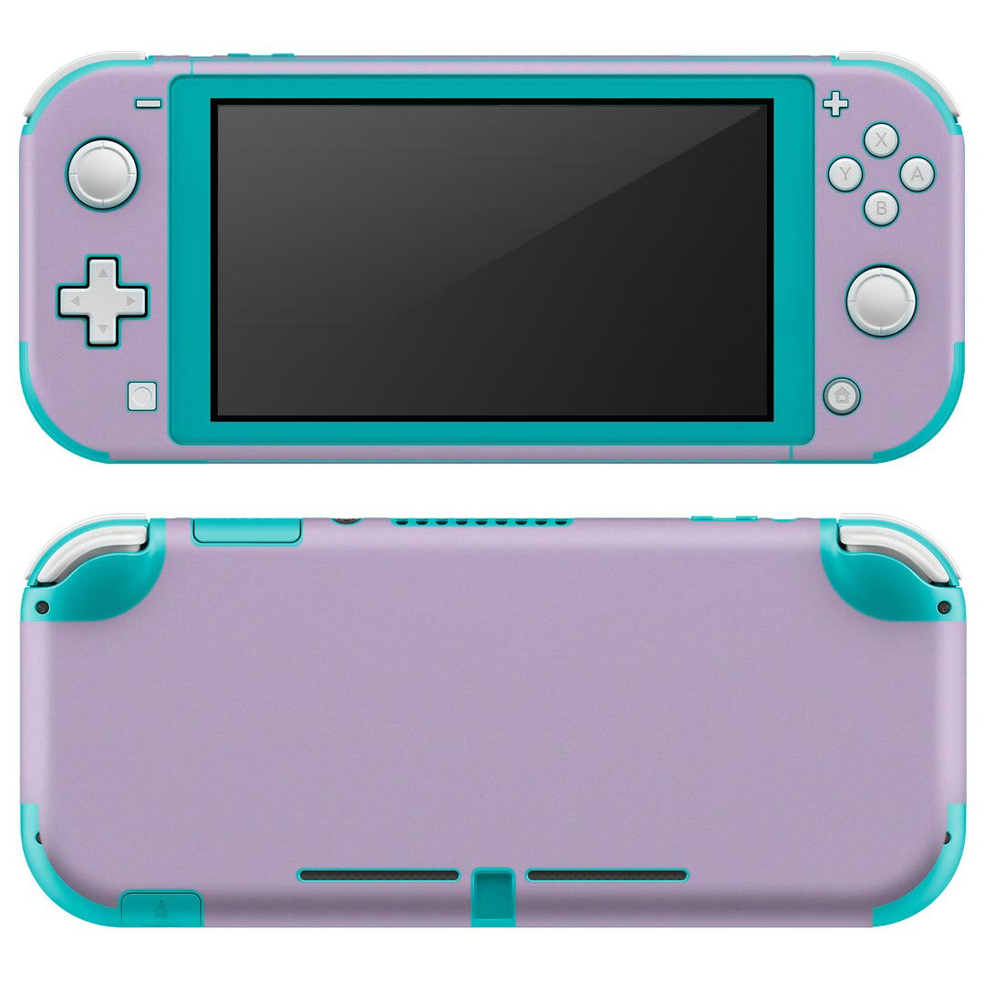 igsticker Nintendo Switch Lite 専用 デザインスキンシール 全面 任天堂 専用 ニンテンドー スイッチ ライト 専用 ゲーム機 カバー アクセサリー フィルム ステッカー エアフリー 009022 シンプル　無地　紫