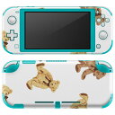 igsticker Nintendo Switch Lite 専用 デザインスキンシール 全面 任天堂 専用 ニンテンドー スイッチ ライト 専用 ゲーム機 カバー アクセサリー フィルム ステッカー エアフリー 010830 テディベア ぬいぐるみ