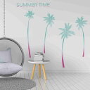 3sizeから選べる!夏 summer☆シール式ウォールステッカー 190×427mm 390×877mm 590×1327mm Ssize Msize Lsize 夏休み 海 祭り 夏祭り 祭り 036209