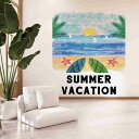 3sizeから選べる!夏 summer☆シール式ウォールステッカー 190×427mm 390×877mm 590×1327mm Ssize Msize Lsize 夏休み 海 祭り 夏祭り 祭り 036221