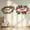 3sizeから選べる!夏 summer☆シール式ウォールステッカー 190×427mm 390×877mm 590×1327mm Ssize Msize Lsize 夏休み 海 祭り 夏祭り 祭り 036231