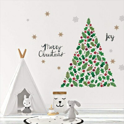 3sizeから選べる！ウォールステッカー 2024 クリスマス Christmas 飾り 190×427mm 390×877mm 590×1327m..